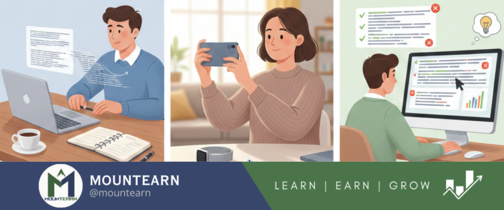 3 easy ways to make extra money  2026 split-screen showing AI humanizer, UGC creator, and AI trainer for flexible online income.